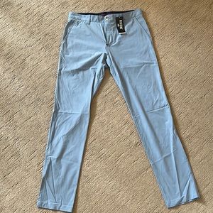 NWT Rhone Commuter Pants. 32” waist. Light blue.